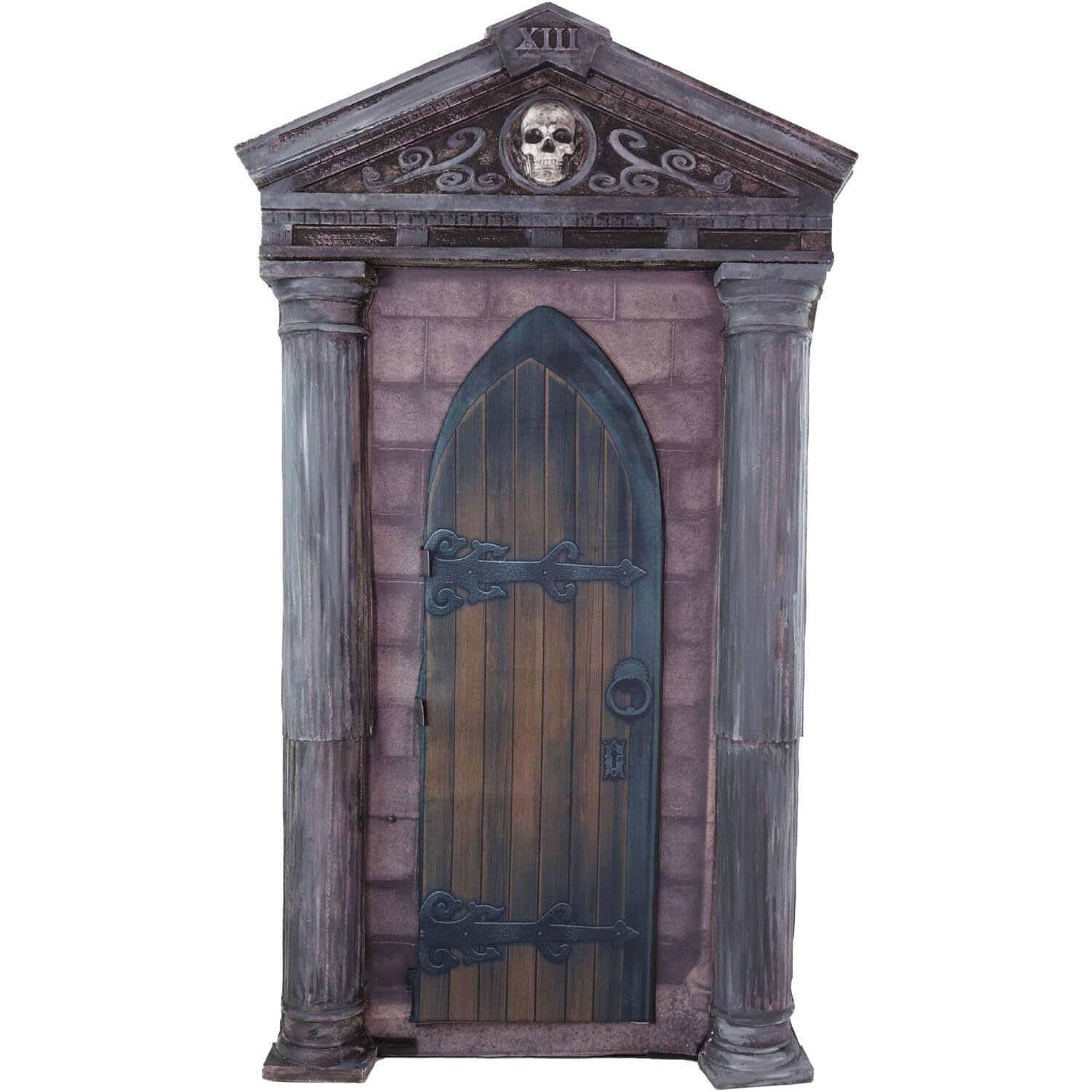 Haunted Hill Farm Soul Sucker Demon Reaper with Child by Tekky, Motion - Activated Talking Halloween Animatronic for Creepy Indoor or Covered Outdoor Halloween Decorations, Plug - in or Battery Operated - Halloween Happy