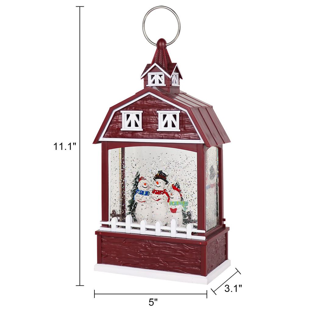 DRomance Halloween Skeleton Snow Globe Lantern with 6H Timer Battery Operated USB Powered Lighted Water Glitters Bronze Canteen Shaped Snow Globe Halloween Decoration Children Gift(6 x 3.2 x 11 Inch) - Halloween Happy