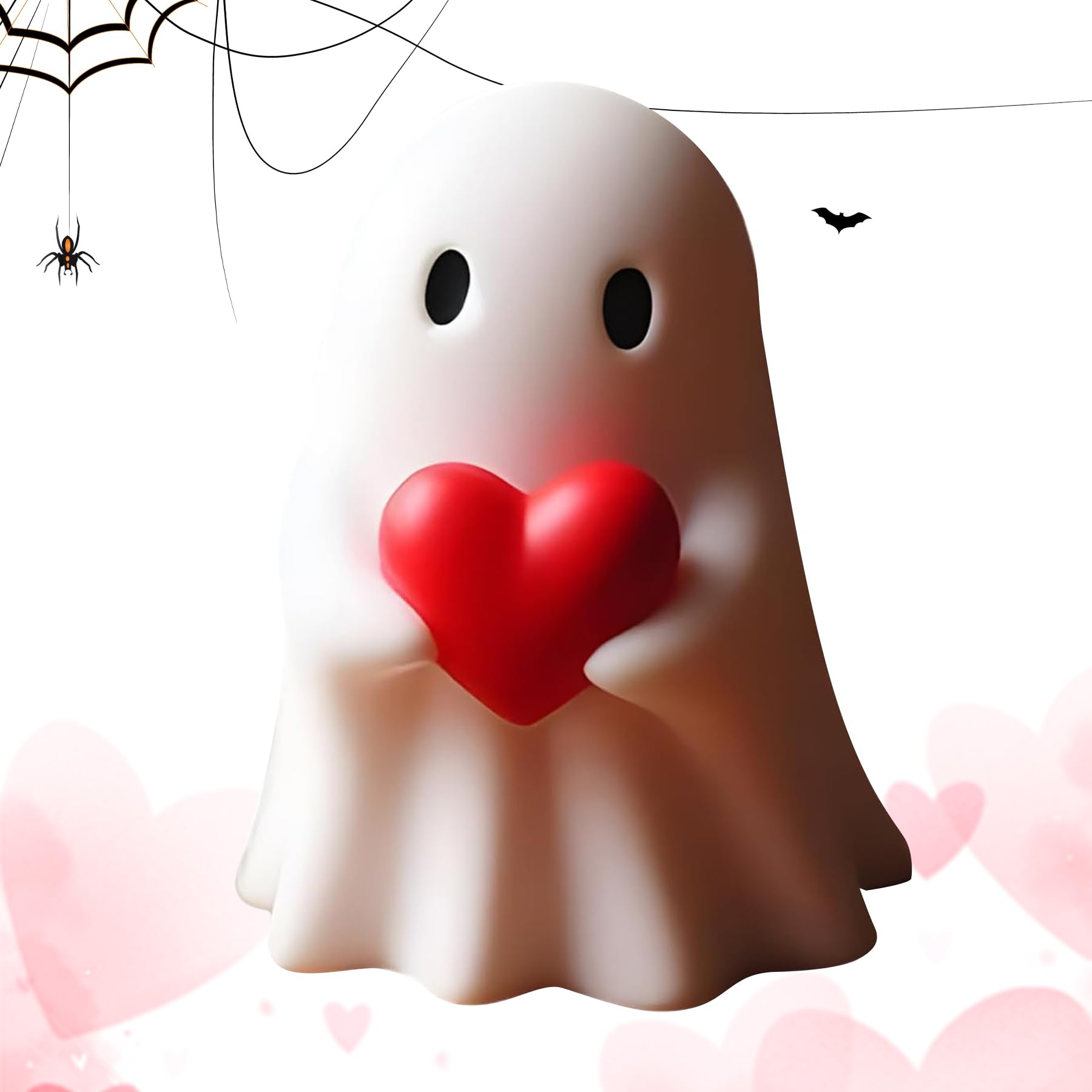 Halloween Ghost Figurine Ghost Decor, Funny Ghost Statue, Cute Ghost Figurine, Ghost Statue Halloween Decoration for Gift Props Tabletop Home Decor New Year's Gifts - Halloween Happy