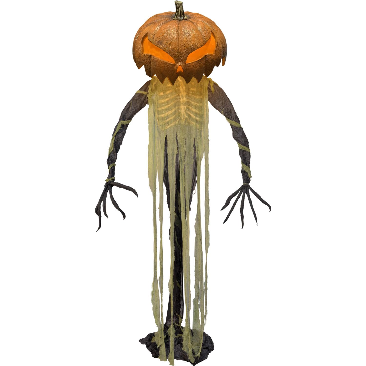 Haunted Hill Farm Soul Sucker Demon Reaper with Child by Tekky, Motion - Activated Talking Halloween Animatronic for Creepy Indoor or Covered Outdoor Halloween Decorations, Plug - in or Battery Operated - Halloween Happy
