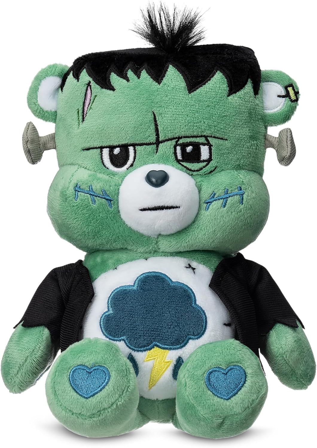 Care Bears Universal Monsters 9" Fun Size Plush - Grumpy as Frankenstein - Soft, Huggable Plushie, Stuffed Animal for Girls and Boys, Ages 4+ - Halloween Happy