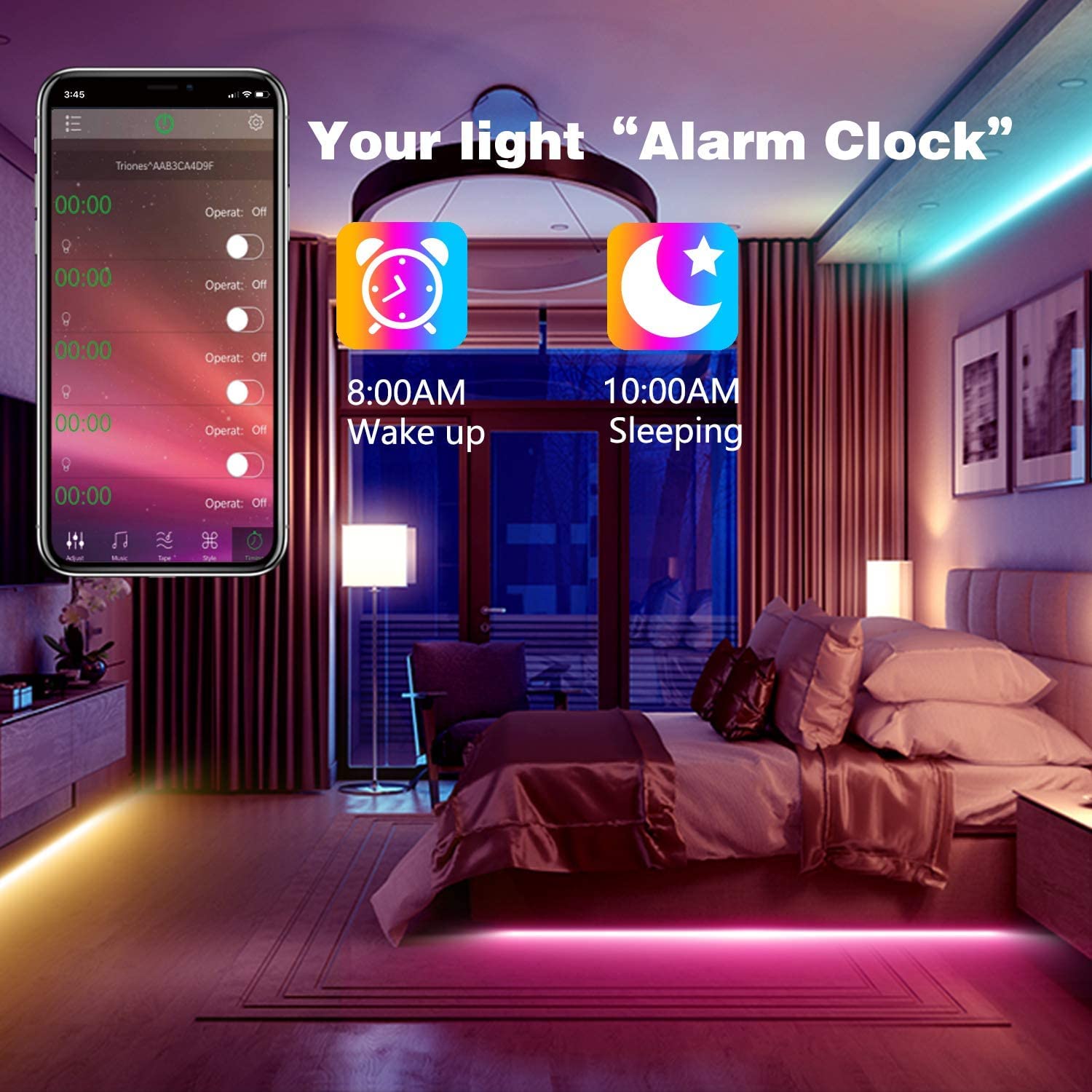 Permanent Outdoor Lights 150ft RGB+IC Outdoor String Lights App Control IP67 Waterproof,100 Scene Modes Home for Christmas,Halloween,Holiday, Daily,Birthday Decor - Halloween Happy