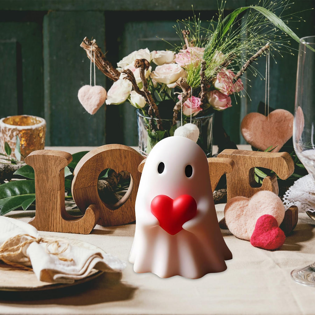 Halloween Ghost Figurine Ghost Decor, Funny Ghost Statue, Cute Ghost Figurine, Ghost Statue Halloween Decoration for Gift Props Tabletop Home Decor New Year's Gifts - Halloween Happy