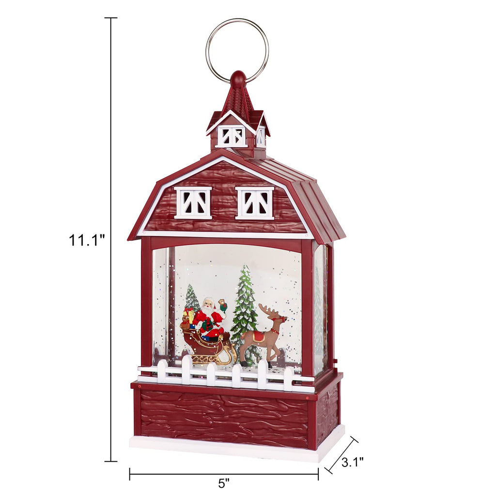 DRomance Halloween Skeleton Snow Globe Lantern with 6H Timer Battery Operated USB Powered Lighted Water Glitters Bronze Canteen Shaped Snow Globe Halloween Decoration Children Gift(6 x 3.2 x 11 Inch) - Halloween Happy