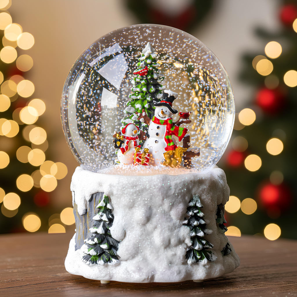 Halloween Snow Globe Lantern Water Glittering Spooky Witch' s Black Cat in Pumpkins with Music, USB Lined/Battery Operated Lighted Lantern for Halloween Festival Decoration Gifts - Halloween Happy