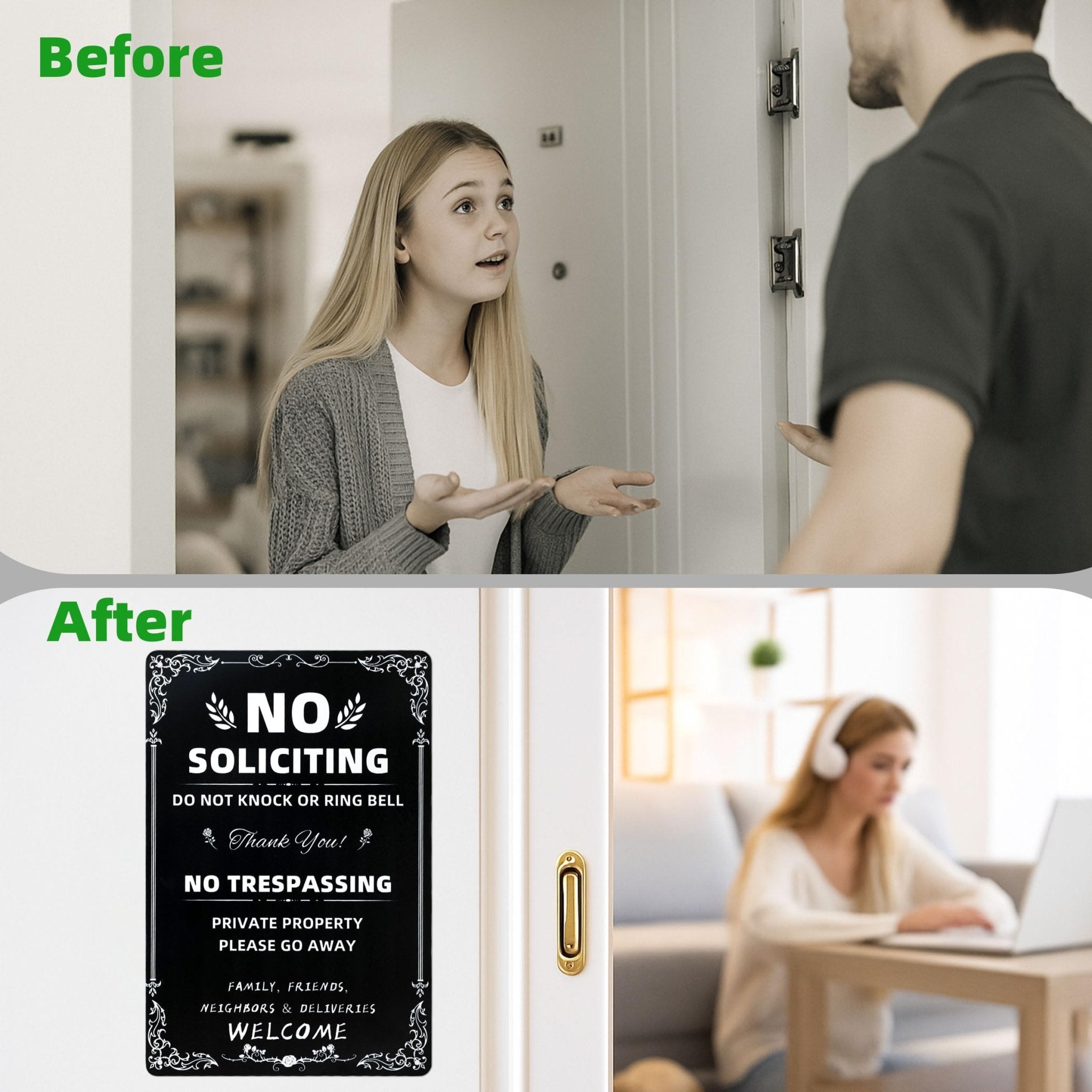 Halloween Decoration Halloween Signs Retro Fashion chic Funny Metal Tin Sign No Trespassing We're Tired of Hiding The Bodies. - Halloween Happy