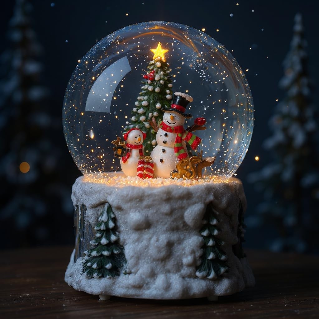 Halloween Snow Globe Lantern Water Glittering Spooky Witch' s Black Cat in Pumpkins with Music, USB Lined/Battery Operated Lighted Lantern for Halloween Festival Decoration Gifts - Halloween Happy