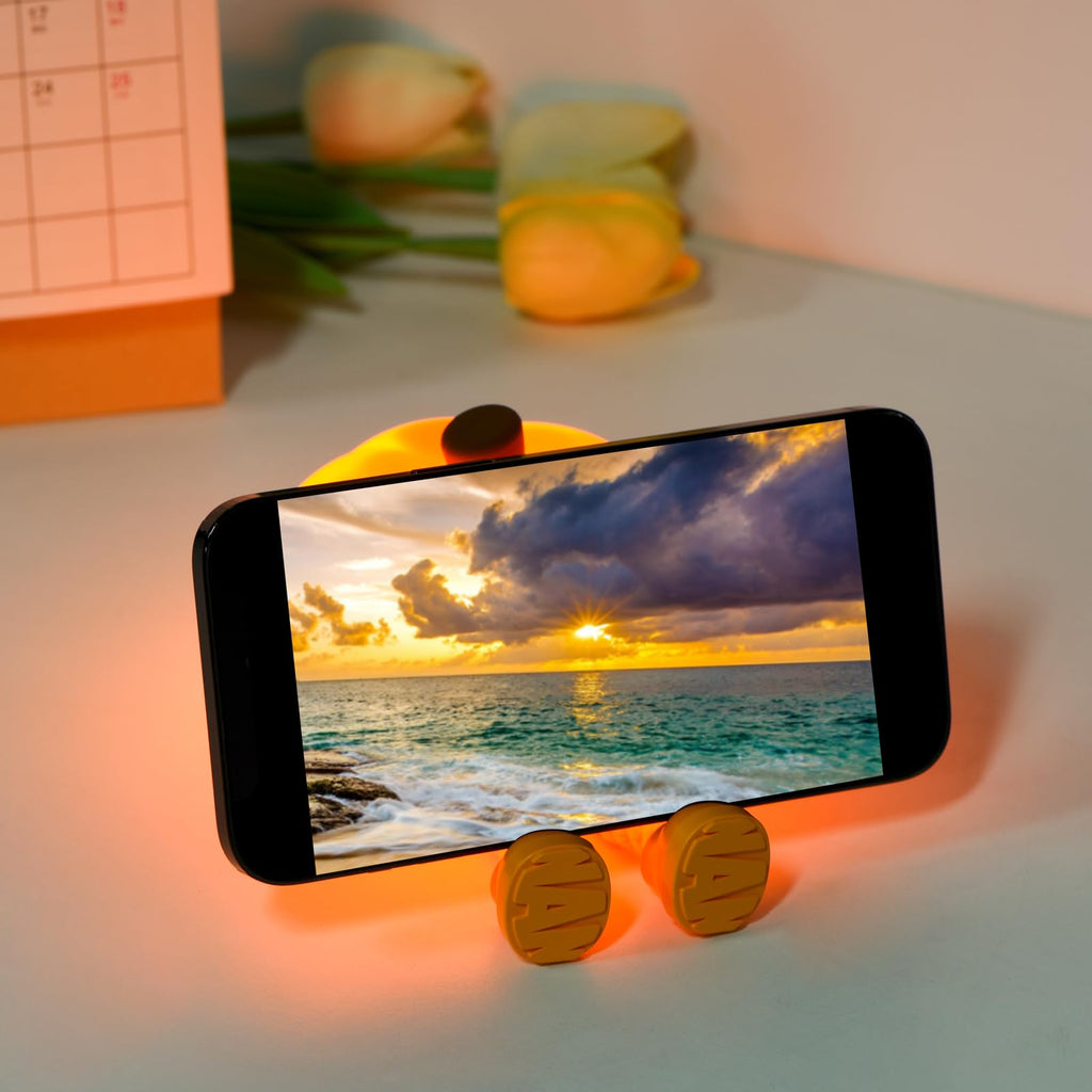 Pumpkin Night Light, Cute LED Lamp, Silicone Dimmable Nursery Nightlight for Kids, Silicone Rechargeable Bedside Touch Lamp, Funny Office Desk and Halloween Decor for Woman and Kids - Halloween Happy