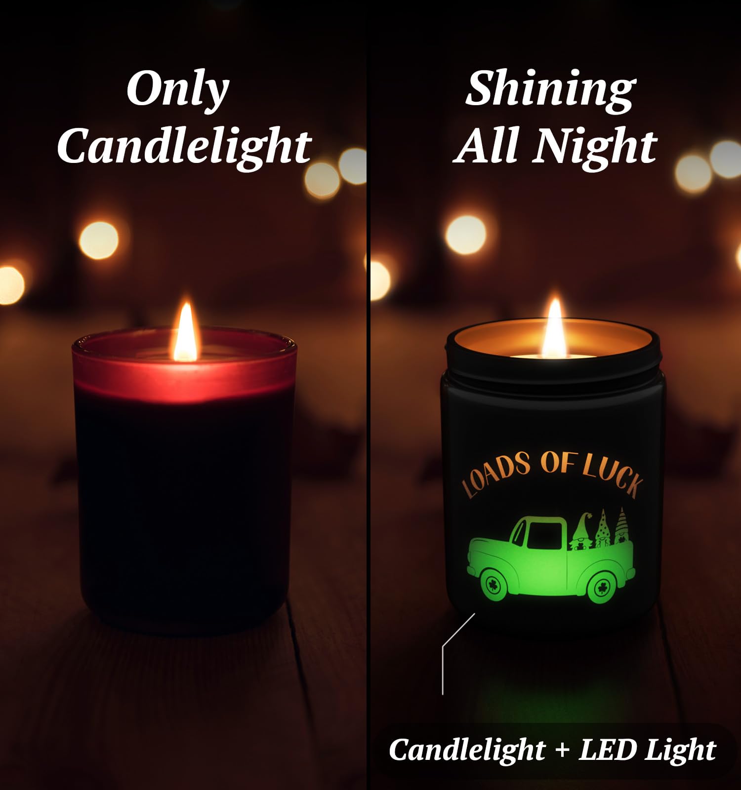 Halloween Candle Set, 4 Pack Scented Candles Gift with Pumpkin|Skull|Ghost|Witch|, 80H Lasting Burn Candles for Halloween Decorations Indoor, Candle Gift Set for Holiday - Halloween Happy